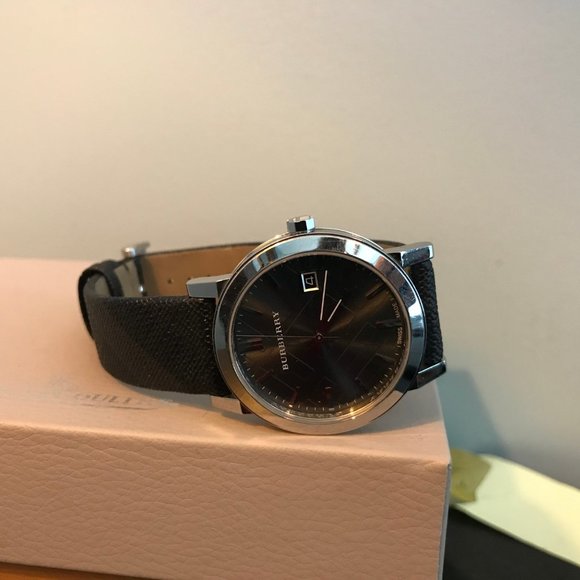 Burberry Watch Grey & Black